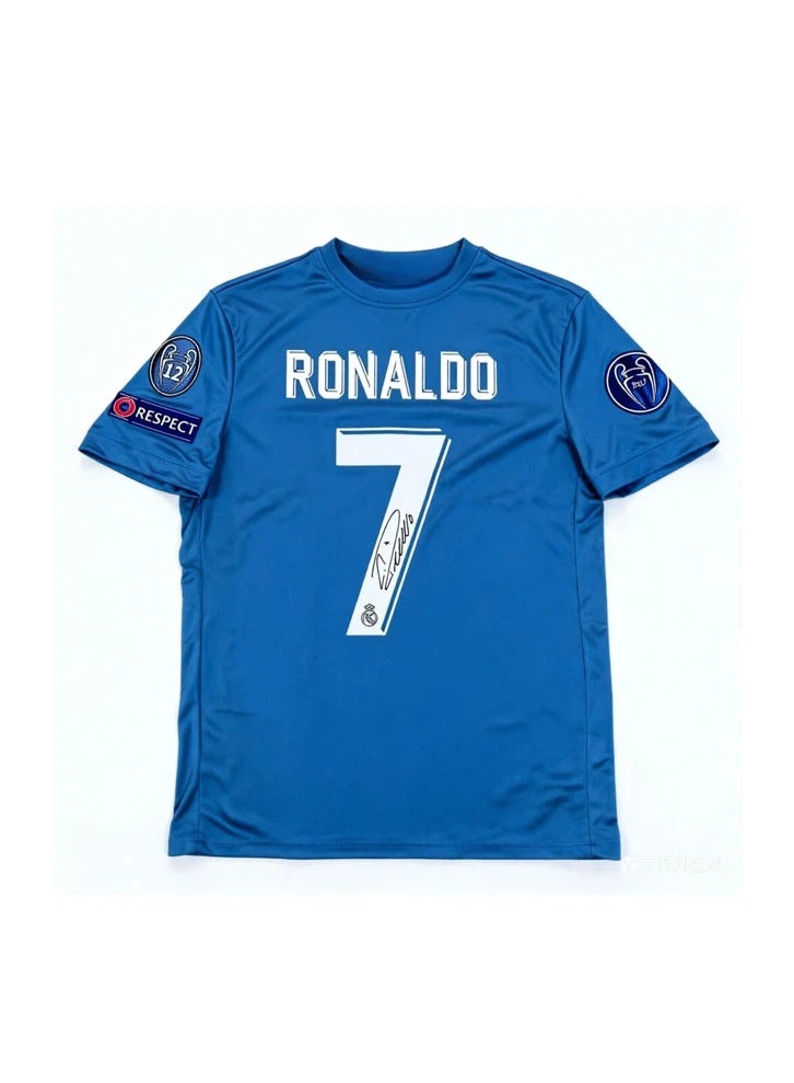 Classic retro jersey Real Madrid #7 Ronaldo signature jersey football jersey - Image 1
