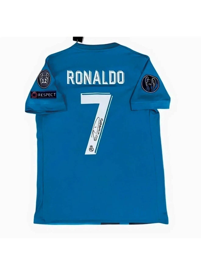 Classic retro jersey Real Madrid #7 Ronaldo signature jersey football jersey - Image 1
