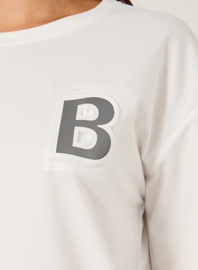 Styli Solid Loose Fit Round Neck T-Shirt - Image 4