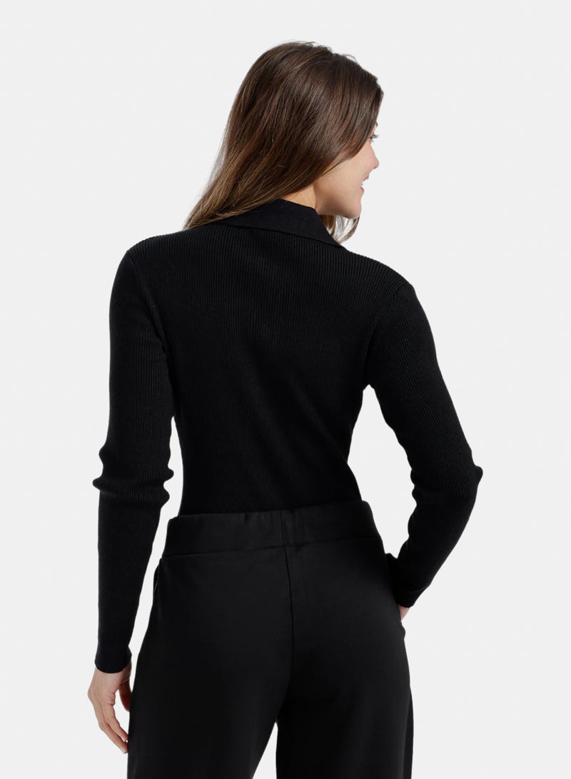 Carina Slim Fit Ribbed Pullover - Image 4