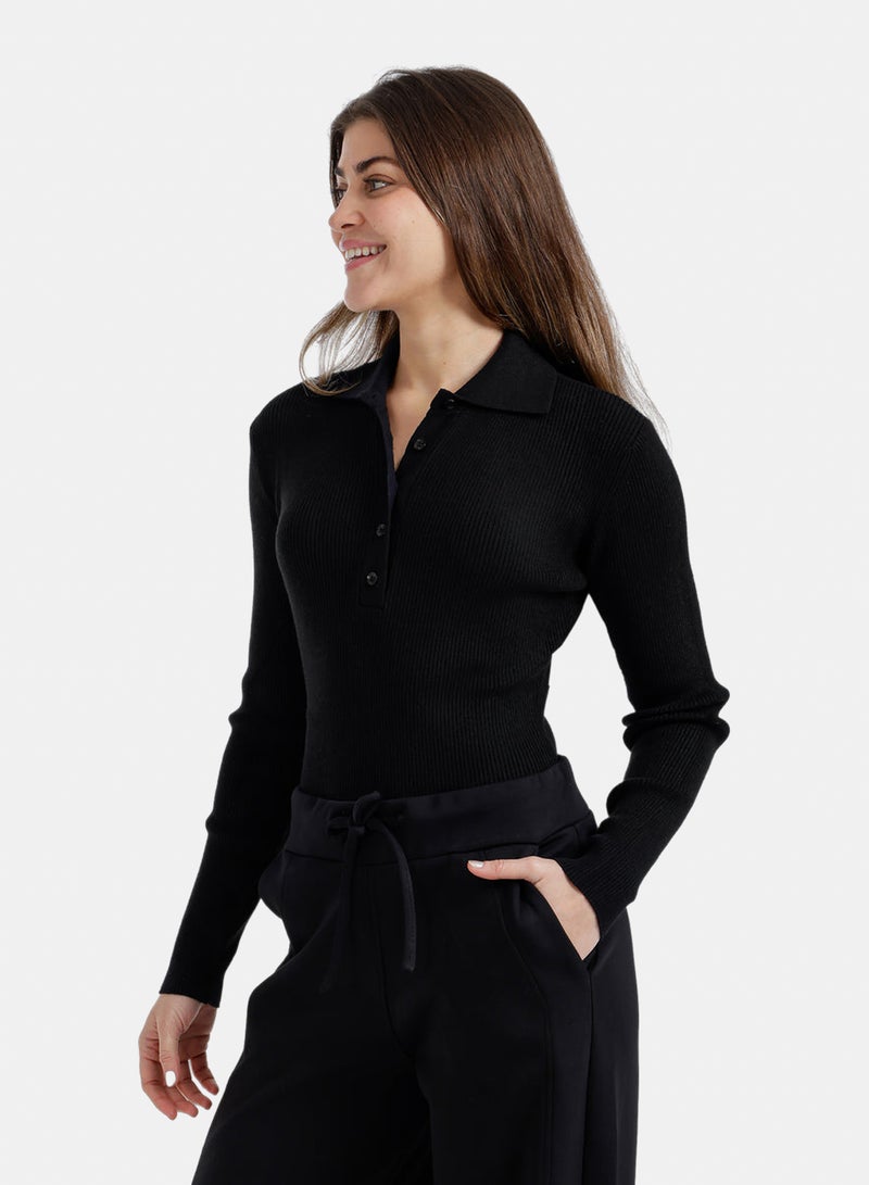 Carina Slim Fit Ribbed Pullover - Image 3