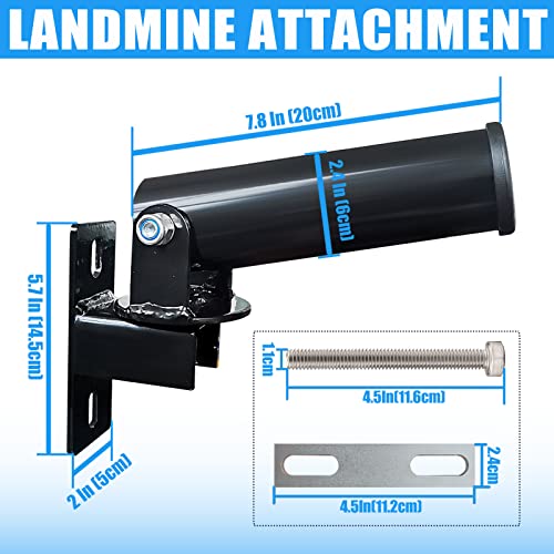 BLUSLM T Bar Row Platform Landmine Attachments for Squate Rack or Wall Mount Fits 2-inch Barbell, Landmine Base Gym Equipment, Power Cage Landmine for Almost of Power Rack (Style 2) - Image 2