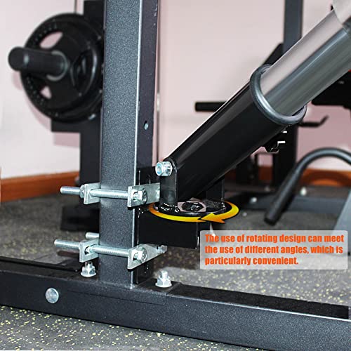 BLUSLM T Bar Row Platform Landmine Attachments for Squate Rack or Wall Mount Fits 2-inch Barbell, Landmine Base Gym Equipment, Power Cage Landmine for Almost of Power Rack (Style 2) - Image 5