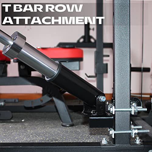 BLUSLM T Bar Row Platform Landmine Attachments for Squate Rack or Wall Mount Fits 2-inch Barbell, Landmine Base Gym Equipment, Power Cage Landmine for Almost of Power Rack (Style 2) - Image 3