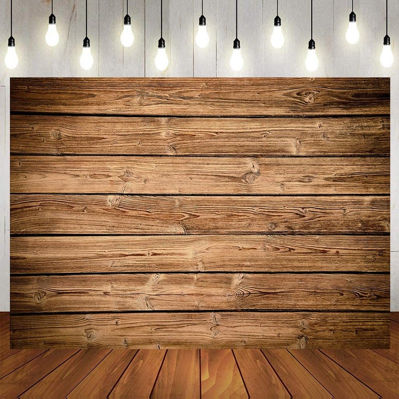LTLYH 7x5ft Wood Backdrop for Photography Rustic Natural Wooden Floor Photo Background Newborn Baby Photoshoot Portrait Studio Props 255 - Image 1