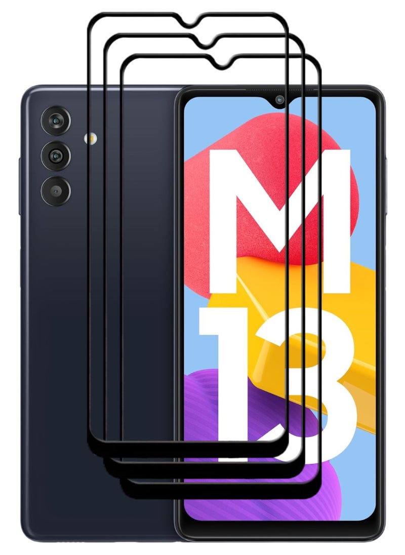 ACLIX 3 Pieces Antistatic ESD Dustproof Premium Quality High Definition Tempered Glass Screen Protector Designed For Samsung Galaxy M13 - Image 1