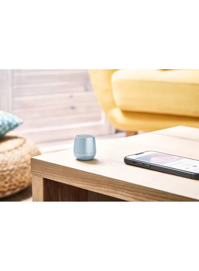 LEXON LIGHT BLUE Mino+ Mini Bluetooth Speaker Pairable With Tws Technology  | Best Price UAE