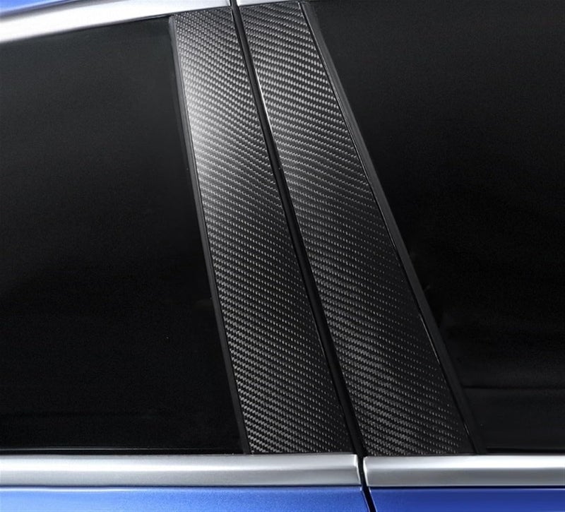DEMULAX Dry Carbon Fiber Car Window Trim Stickers - Image 2