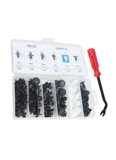 NIBEMINENT 100-Piece Car Retainer Trim Clip Set With Removal Tool  - Image 1
