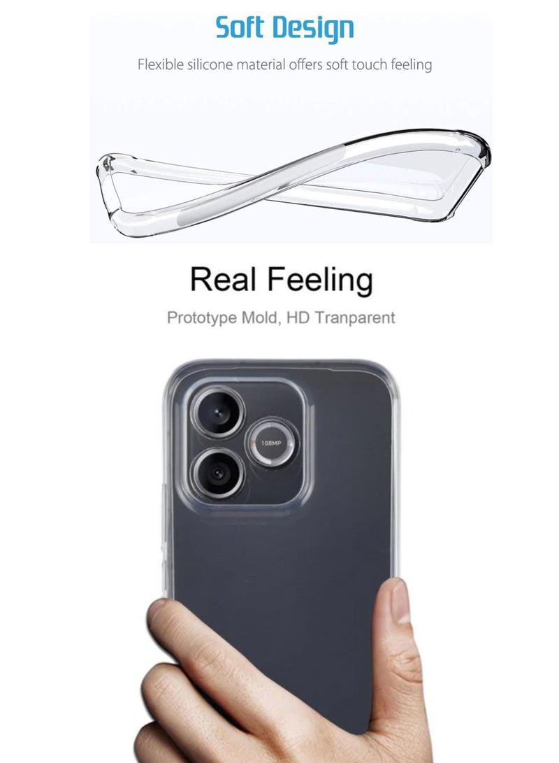 My Choice For Honor 600 Lite - Soft Flexible Transparent Silicone Protective Back Case Cover-Transparent - Image 4