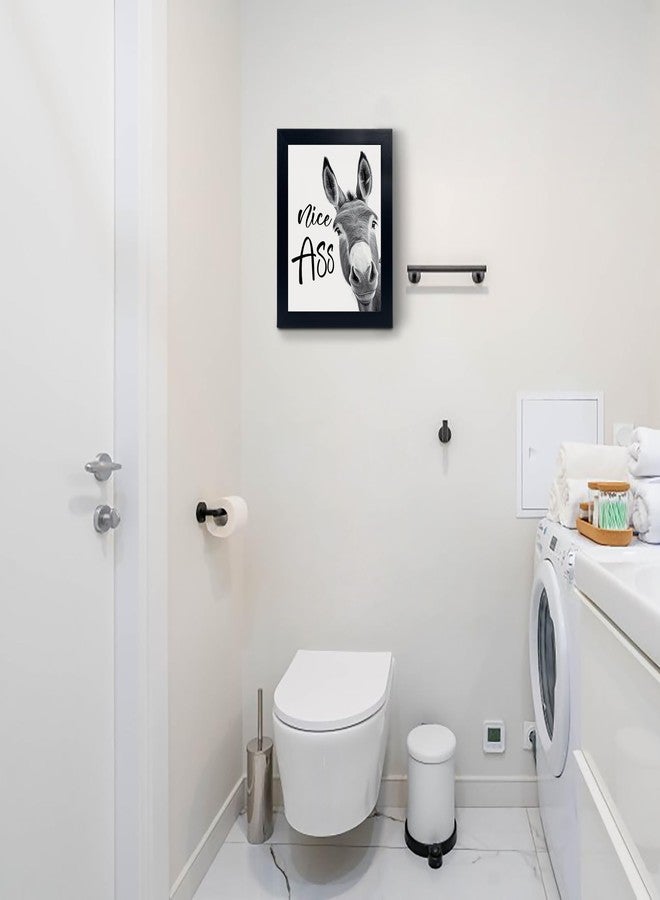 calmart Donkey Animal Prints Toilet Room Decor - Nice Ass Quotes Bathroom Sign, Funny Signs, Wall Art, Poster, Quotes, Guest - Image 3
