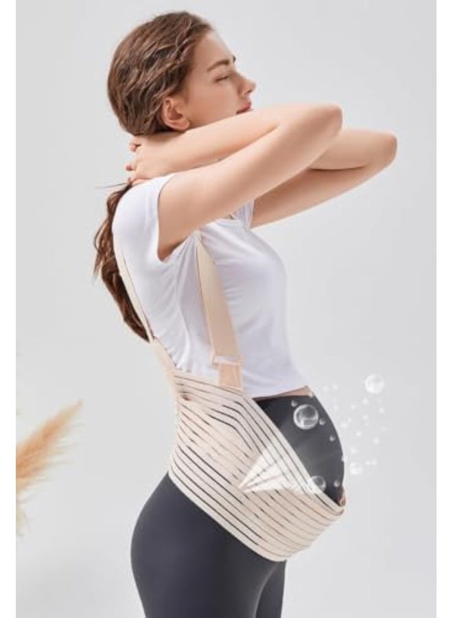 NALACAL Maternity Belt Pregnancy Support Belly Waist Belt Adjustable Lower Girdle Back Band Shoulder Strap for Pregnancy Belly Lifting Support to Relieve Back/Hip/Pelvic Floor Pain Postpartum Band - Image 5