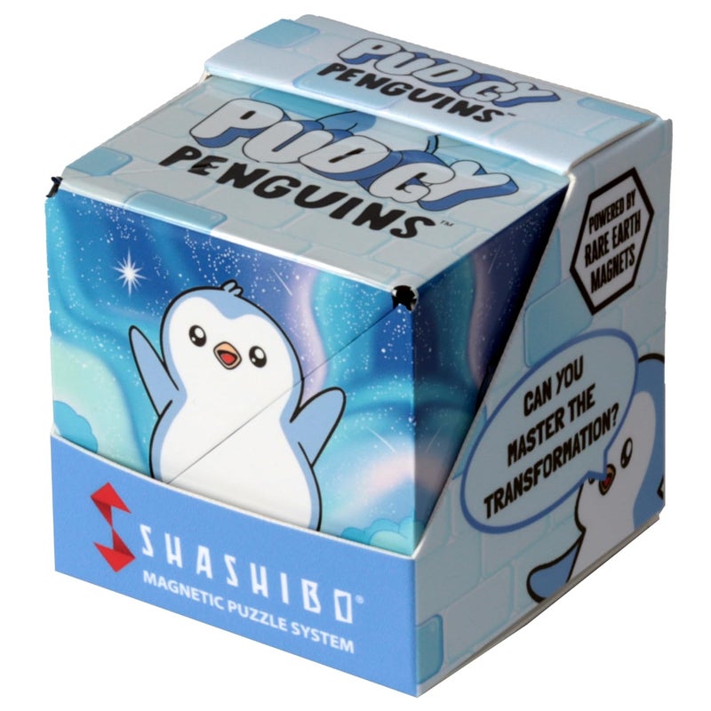 Shashibo Pudgy Penguins Shape Shifting Box STEM Fidget Toy with Ultra Strong Magnets Sensory Puzzle Cube Transforms Into 100 Shapes Easter Basket Stuffers Gift for Kids Paxton - Image 3
