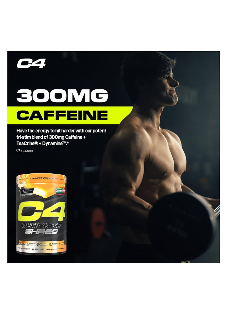 Cellucor C4 Ultimate Shred Pre Workout Powder Orange Creamsicle, 20 Servings - pzsku/Z9558D78A5F53140BB329Z/45/_/1737135675/35c4f7ed-560b-4814-a60d-4a364f538485