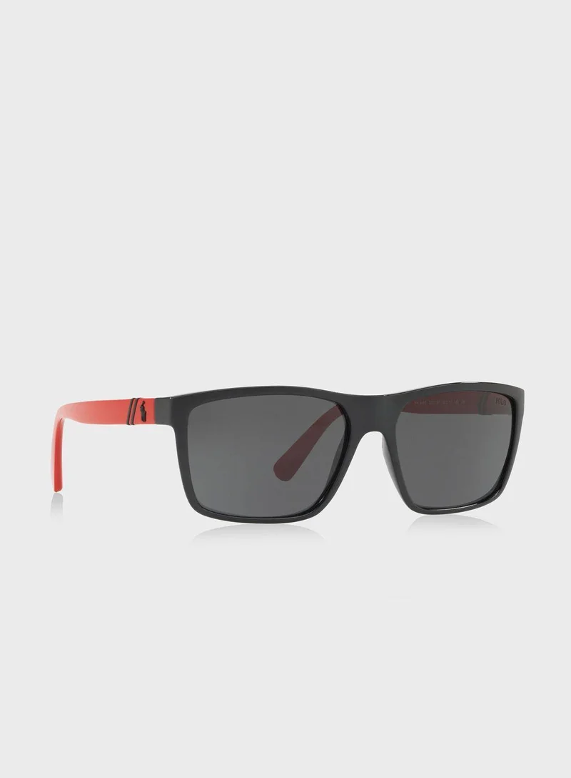 POLO RALPH LAUREN 0Ph4133 Hexagonal Sunglasses