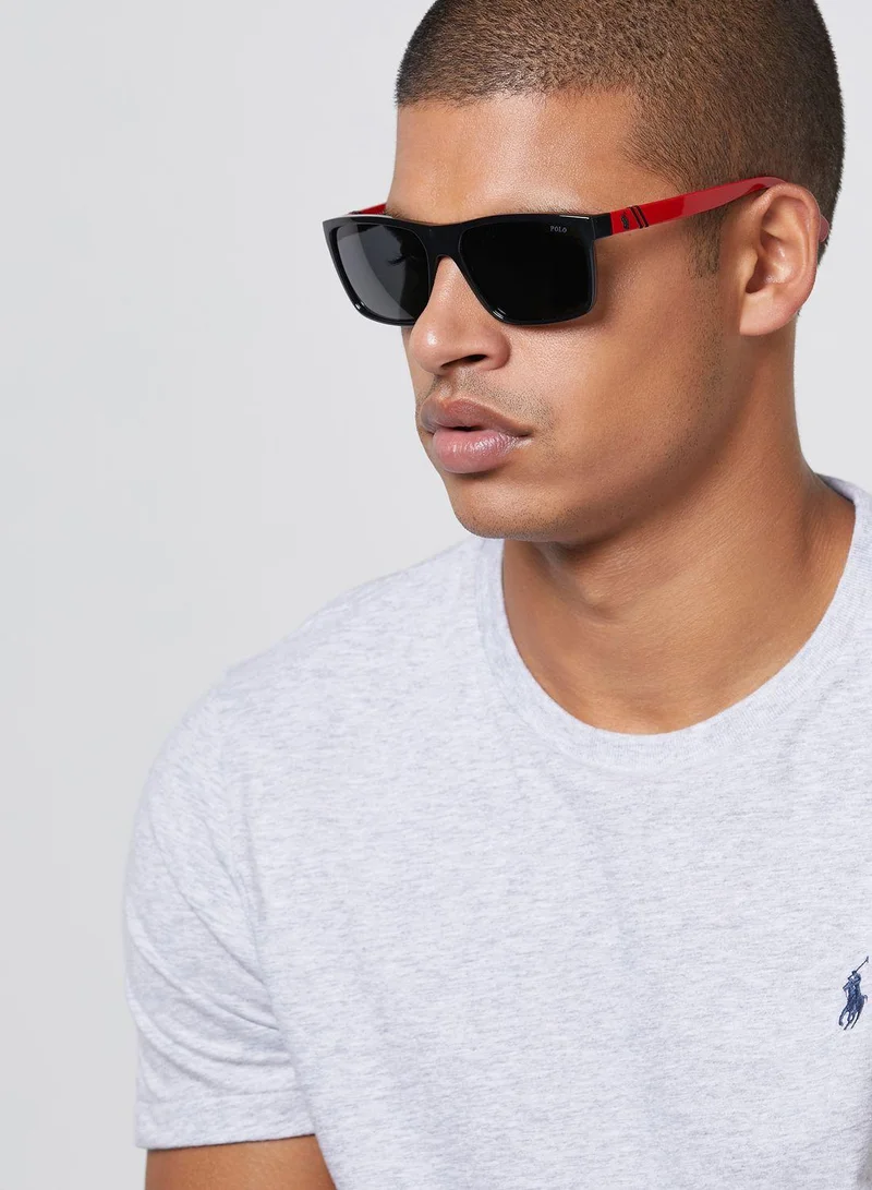 POLO RALPH LAUREN 0Ph4133 Hexagonal Sunglasses