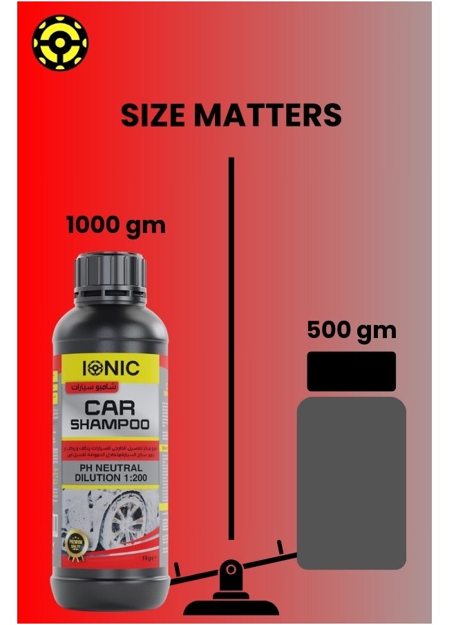 IONIC - Car Shampoo, Car Wash, Car Shine, Concentrated 1Kg - Image 1