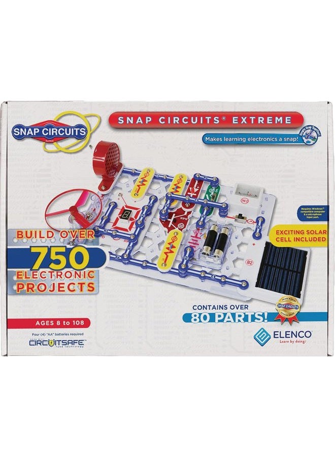 Snap Circuits Extreme SC-750 Electronics Exploration Kit - Over 750 Projects, Full Color Manual, 80+ Parts for STEM Education, Kids 8+ - Image 1
