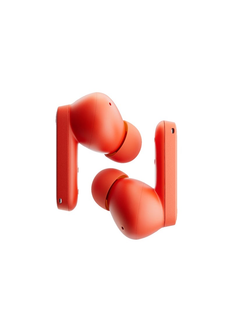 TIGER Buds Pro 2 True Wireless Earbuds with ChatGPT Integration – Clear Voice Technology 2.0 for Crystal-Clear Calls – 50 dB Smart Active Noise Cancellation – Immersive Spatial Audio Effect – IP55 Water Resistant – Middle East Version in Orange  - Image 3