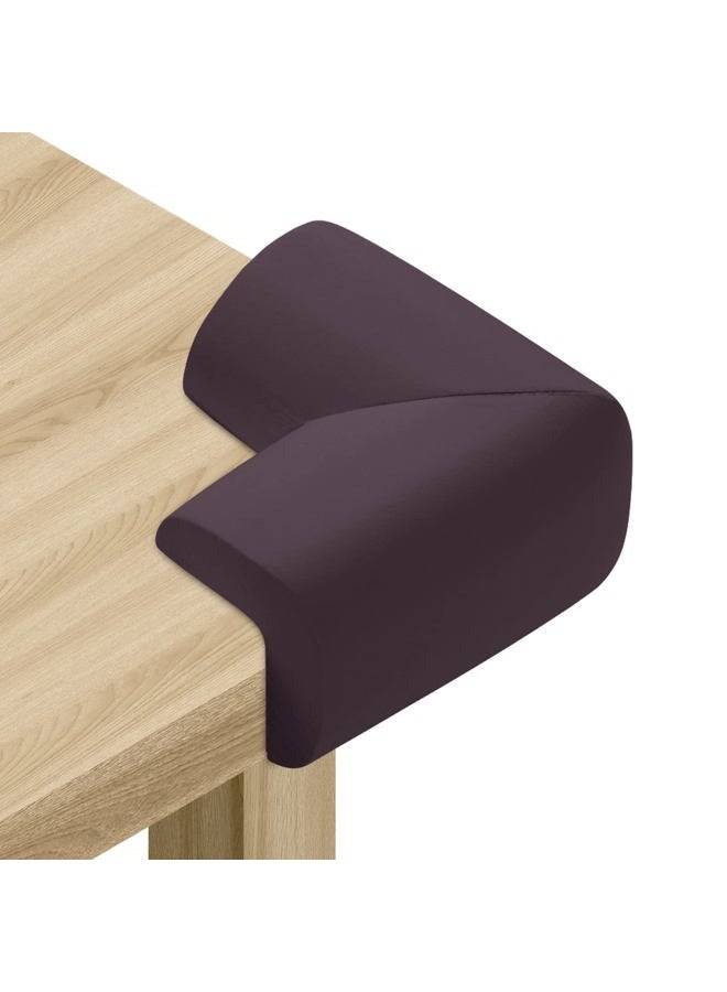 AIXMEET 8 Pack Corner Protector Baby, Baby Proofing Table Corners, Large Size Corner Guards with Pre-Taped Double Sided Tape, Furniture Corner Protectors, Furniture Corner & Edge Safety Bumpers, Brown - Image 1