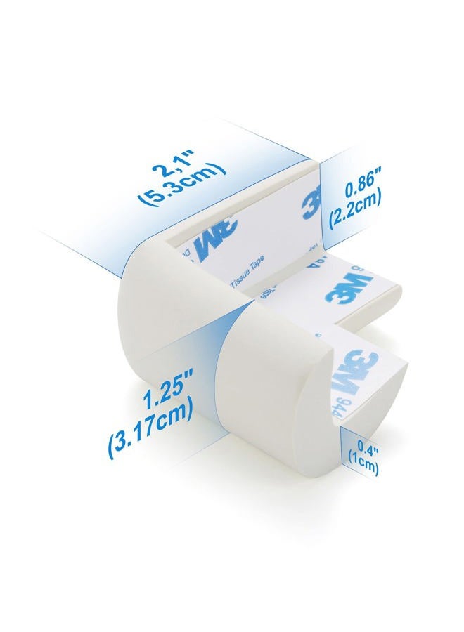 AIXMEET 8 Pack Corner Protector Baby, Baby Proofing Table Corners, Large Size Corner Guards with Pre-Taped Double Sided Tape, Furniture Corner Protectors, Furniture Corner & Edge Safety Bumpers, Brown - Image 4