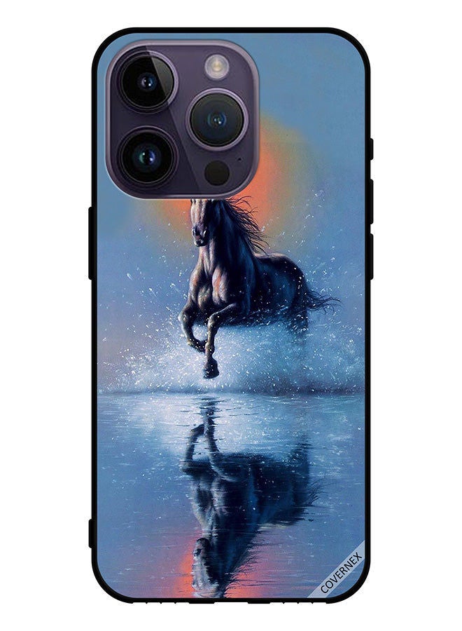 Covernex Protective Case Cover For Apple iPhone 14 Pro Horse Running In Water Art - Image 1
