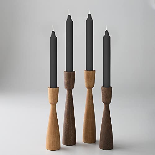 AURA DECOR AuraDecor Pack of 50 Stick Candles || Especially Meant for Healing, Chakras, Ritual Candles, Decoration, Lighting, Home Decor || Burning Time 3 to 4 Hours Each (Black), Paraffin Wax - Image 5