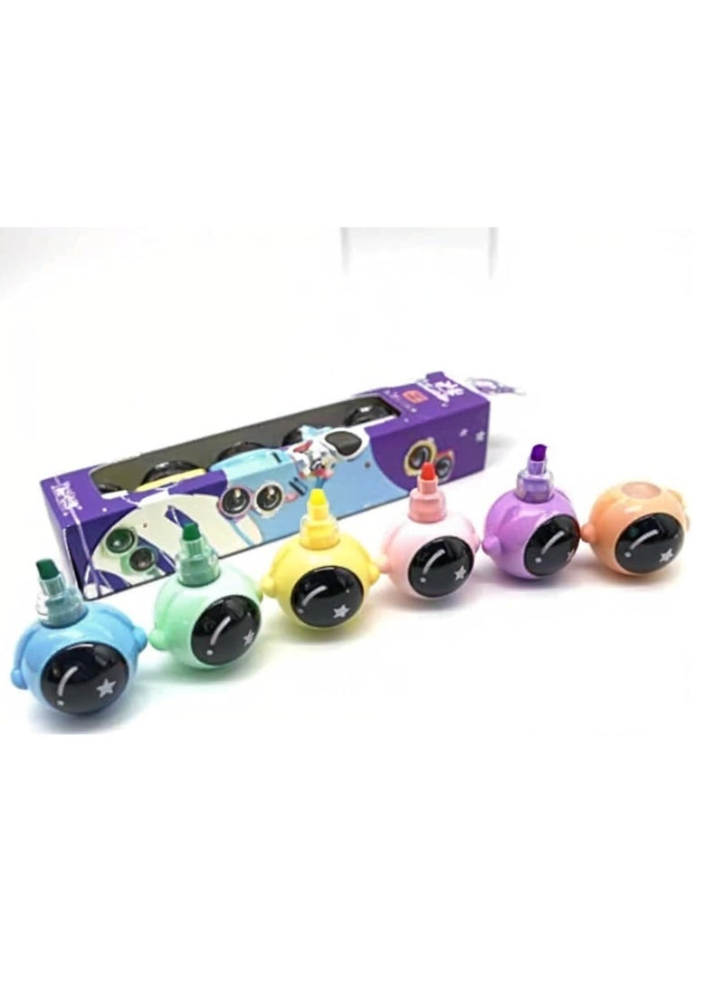 اتش ايه-قلم هايلايتر متعدد الالوان باستل 5 لون - Image 2