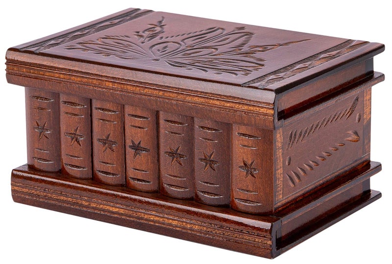 allboxesinoneplace Puzzle Box, Secret Wooden Puzzle Box with Hidden Compartments for Money, Gift Card, Escape Room - Image 1