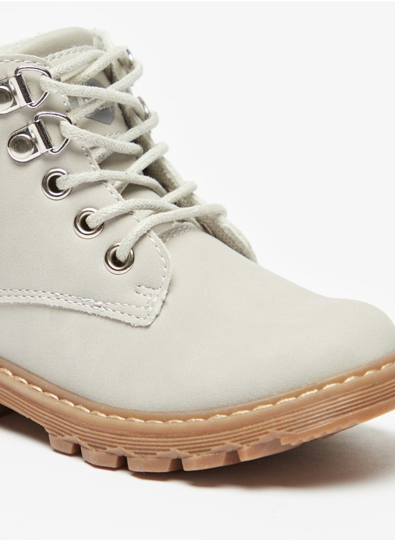 Lee Cooper - Girls' Quilted High Top Boots With Zip Closure - Image 1