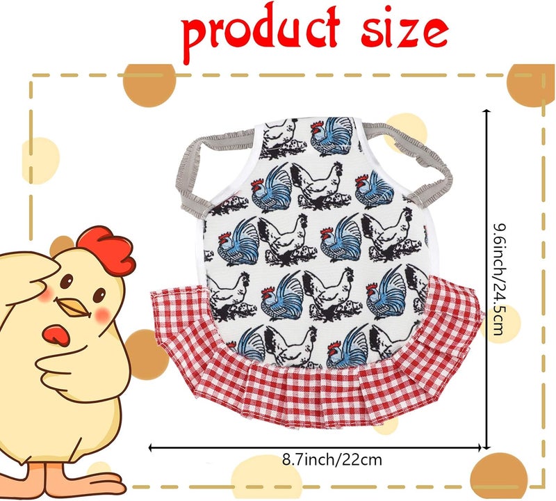 AIEX 4 Pack Standard Chicken Saddle Hen Apron with Elastic Straps Poultry Back Wing Protection for Care Accessories Hen Supplies - Image 2