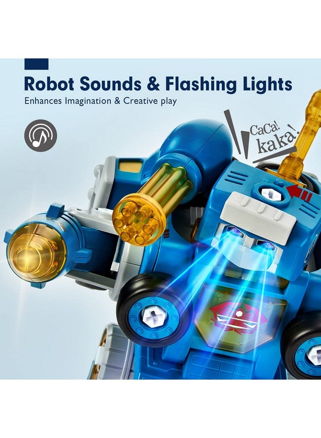 hahaland 5 Year Old Boy Birthday Gift - STEM Toys for Ages 5-7 - Toy for 5 Year Old - 5 in 1 Take Apart Trucks Transform to Robot - 6 Year Old Gifts Ideas - Boys Toys Age 4-6 Kids Construction Toys - Image 5