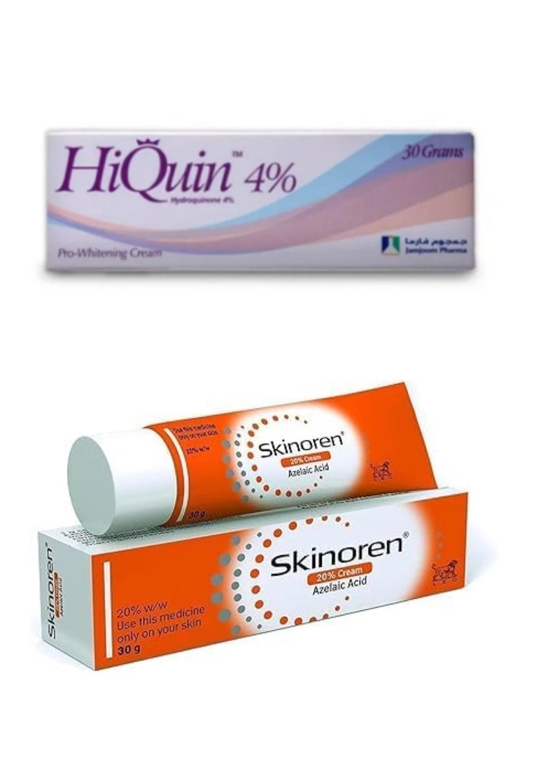 HIQU Hi Queen Skin Lightening And Skinoren Cream 2 Pcs  - Image 1