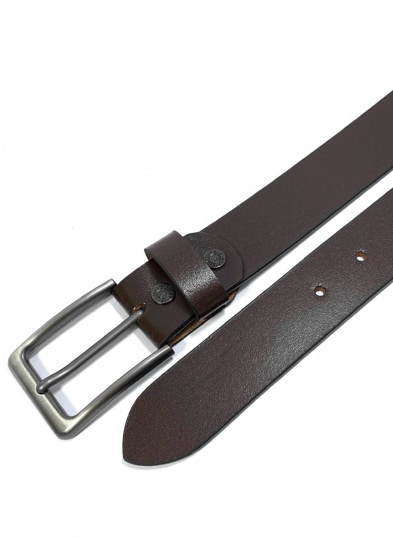 Classic Milano Genuine Leather Belt for Men – Formal & Semi-Casual Men's Belts | Stylish Party Wear Man Belt | Durable Leather Belt for Casual Outfits & Gifts - Image 2