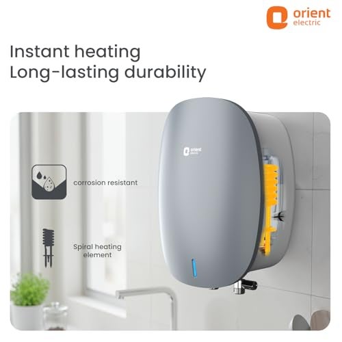 Orient Electric Instaflo Neo | 3 Litre Instant Water Heater | Shockproof | 6.5 bar pressure compatibility | Suitable for low & mid rise buildings | 6 years tank warranty | Matte Finish - Image 5
