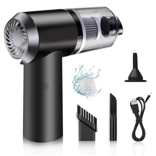 TECH LOGO ELECTRONICS Powerful 3-in-1 Vacuum Cleaner for Car & Home – Compact, Cordless, Wet & Dry, Blower Function, Mini & Portable for Sofa, Dust, and Deep Cleaning (Vaccum Cleaner) - Image 1