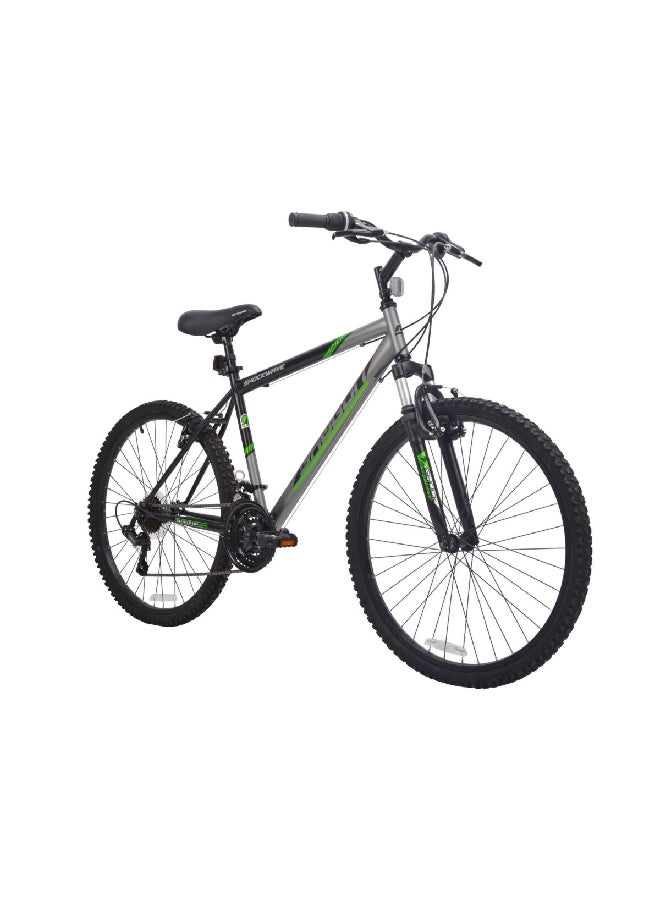 21-Speed Setting Shogun Shockwave Aluminium Bike Black and Grey 26 Inch 92660