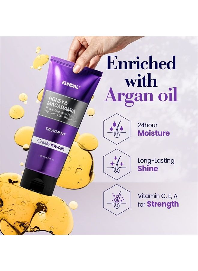 KUNDAL Cherry Blossom Honey&Macadamia Hydro-Intensive Protein Premium Nature Hair Treatment 500ml - Image 3