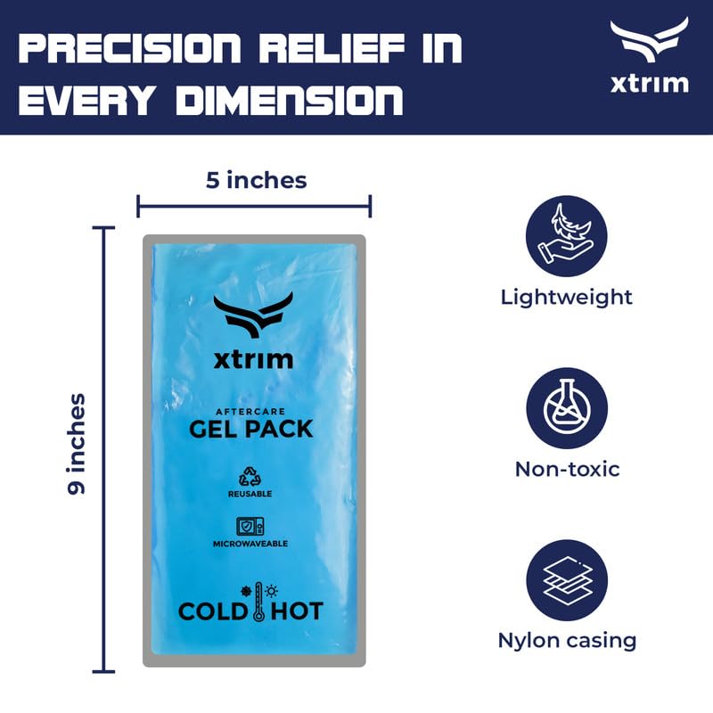 Vifitkit VFK by Xtrim Reusable Hot and Cold Gel Pack, Pack of 2, Ice Pack Bag for Relief - Multi-Purpose Hot and Cold Therapy Gel Ice Pack, Hot Bag Gel Healing Pad for Pain Relief - Image 4