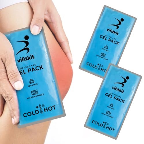 Vifitkit VFK by Xtrim Reusable Hot and Cold Gel Pack, Pack of 2, Ice Pack Bag for Relief - Multi-Purpose Hot and Cold Therapy Gel Ice Pack, Hot Bag Gel Healing Pad for Pain Relief - Image 1
