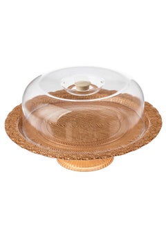 Dania Base glass cake plate with lid, size 30 cm height 10 cm  - Image 1
