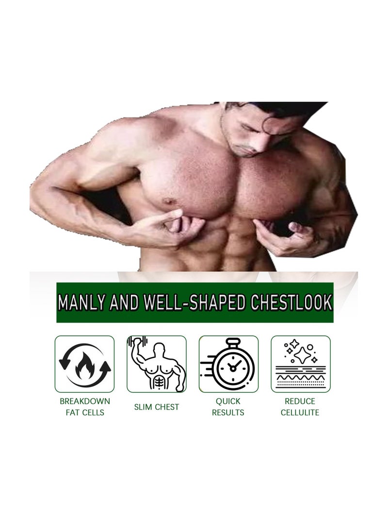 SYOSI Gynecomastia Compress Patch, Gynecomastia Tightening Ginger Patch, Ginger Cream for Men, Tightening Chest Muscles with Natural Ingredients, Shrinks Men Chest Tightening Ginger Cellulite Patch (2 Set)  - Image 5