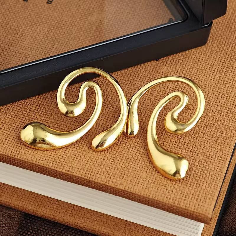 حلق أستانليس ستيل ذهبي - Image 4