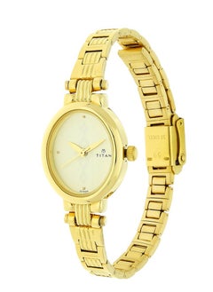 TITAN Titan Quartz Analog Champagne Dial Stainless Steel Strap Watch for Women  - Image 2