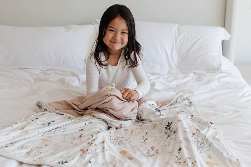 Pobibaby Pobi Baby Premium Baby Blanket Soft Stretchy Quilt for Babies Toddlers Kids Wildflower - Image 2