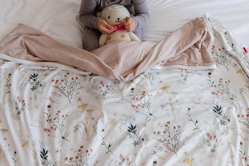 Pobibaby Pobi Baby Premium Baby Blanket Soft Stretchy Quilt for Babies Toddlers Kids Wildflower - Image 5