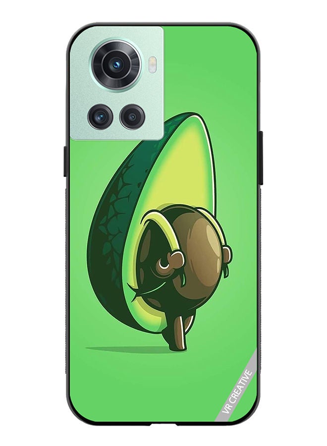 VR CREATIVE Protective Case Cover For OnePlus 10R Avacado Design Multicolour - Image 1