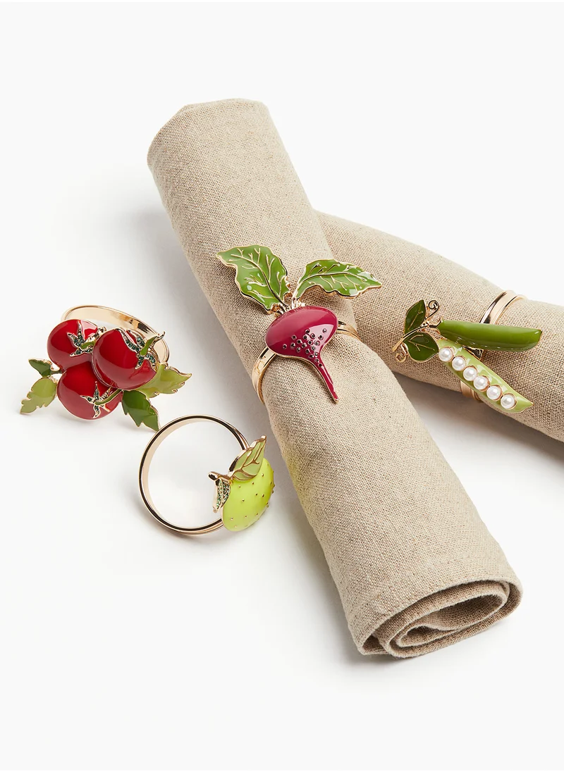 اتش اند ام 4-Pack Metal Napkin Rings