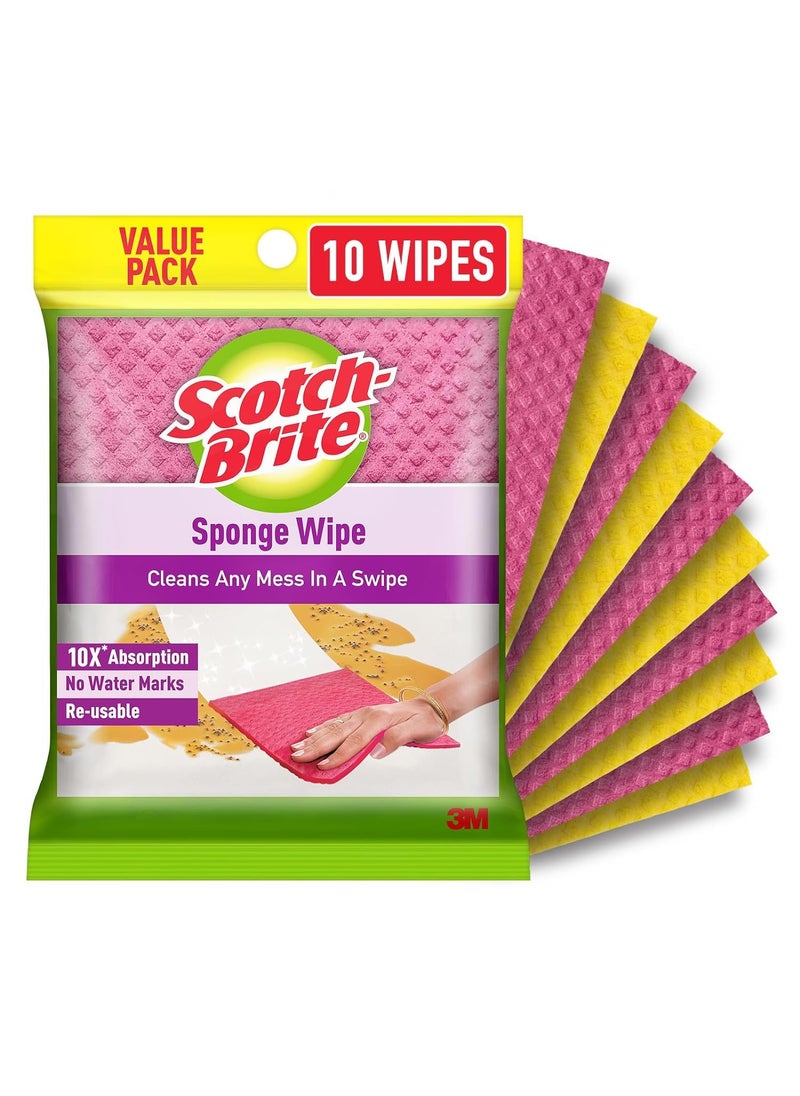 Scotch Brite ScotchBrite Sponge Wipe Large 10N  - Image 1