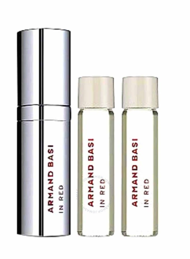 Armand Basi gift set for women in red, three perfumes, 5ml